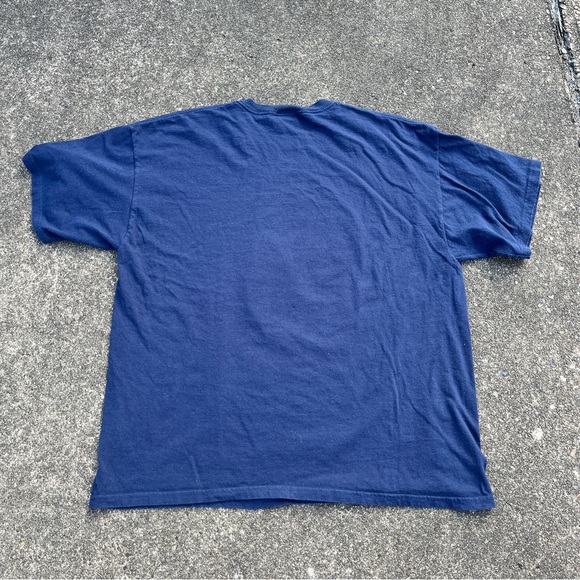 Navy Blue Dr Seuss Grinch Sly One T-shirt Size XL Used Y2K Shirt - Picture 4 of 4